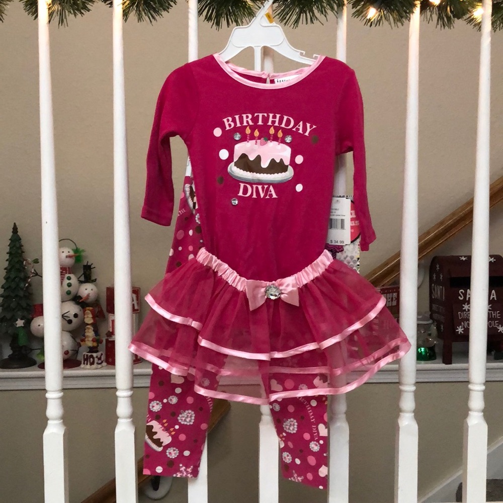 Birthday Diva 3 piece set NWT